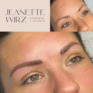 Mayte brow beforeafter March (1)